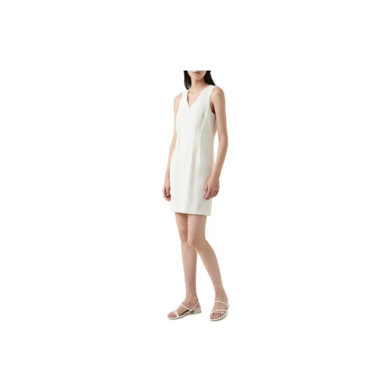 CLUB MONACO Sleeveless Dresses Women's Ecru-4
