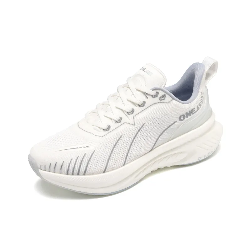 ONEMIX Height Increasing Impact Resistant Low Top Running Shoes Unisex White-1