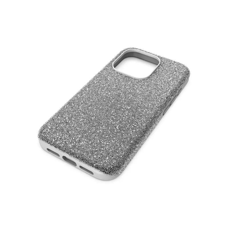 Swarovski Crystal TPU PC Material Dazzling Phone Cases For IPhone 15 Pro Girlish-2