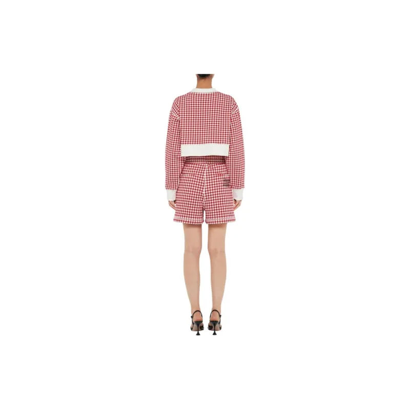 MIU MIU SS22 Casual Shorts Women's Red-3