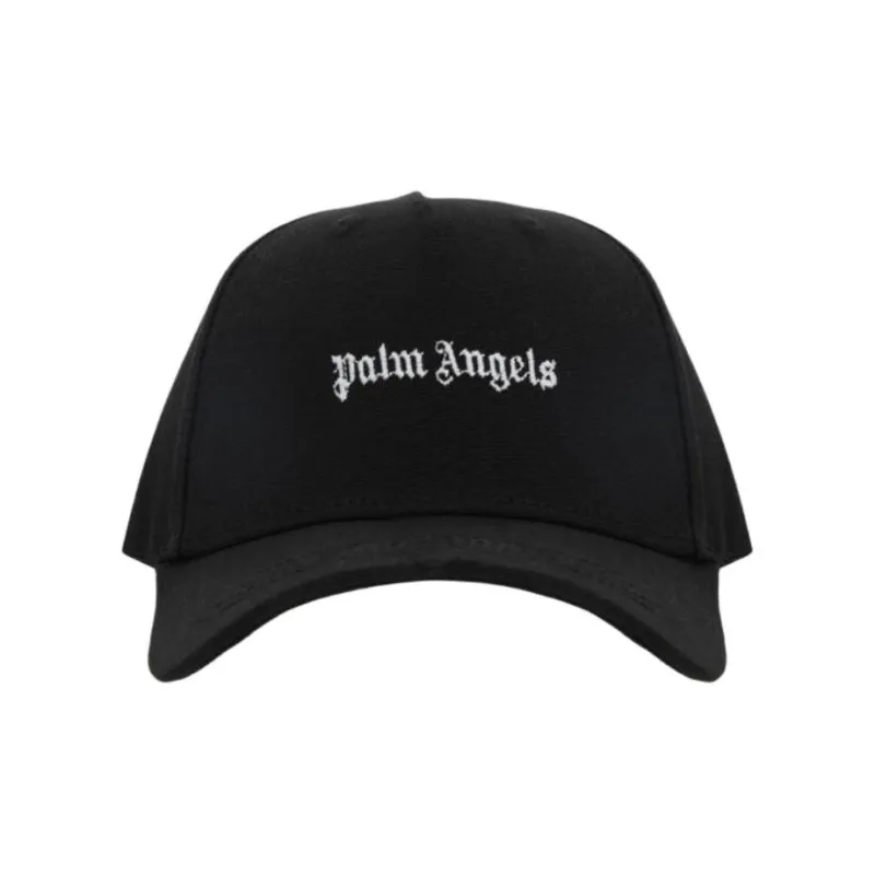 PALM ANGELS Logo Embroidered Curved Peak Cap-0