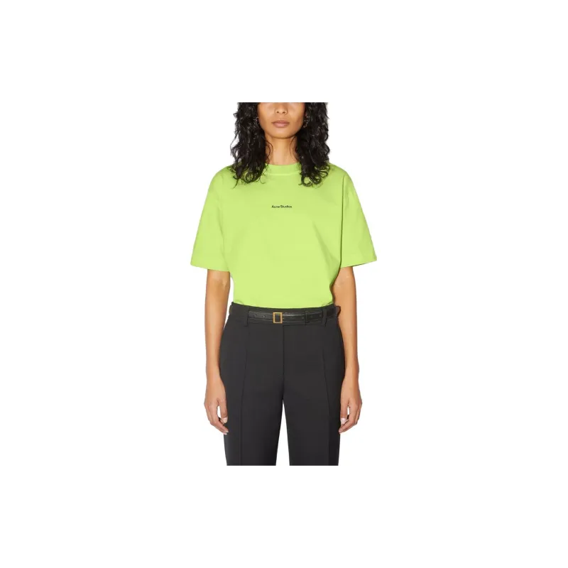 Acne Studios T Shirt Women's Neon Green-2