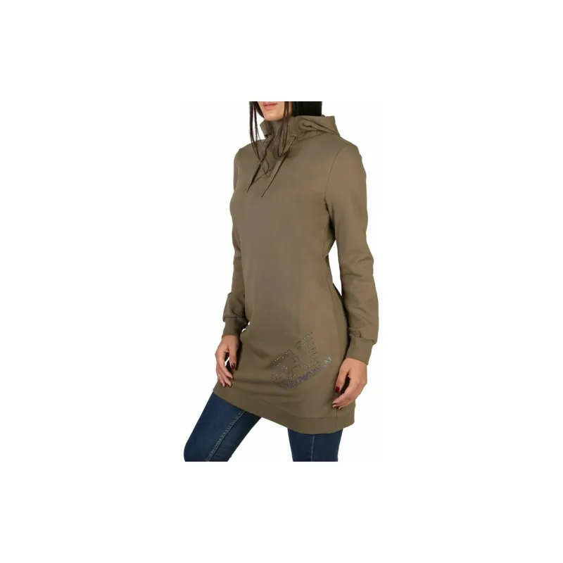 EMPORIO ARMANI Long Sleeved Dresses Women's Gray Green-3