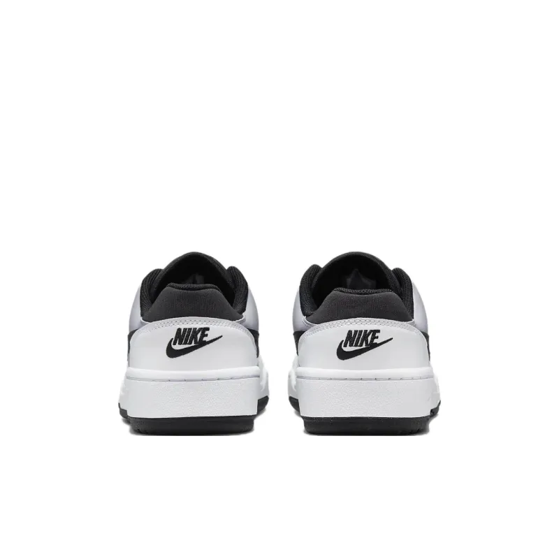 Nike Full Force Cushioning Wear Resistant Low Top Skateboard Shoes White Gray Kids'-4