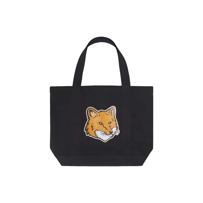 Maison Kitsuné Fox Head Printed Large Tote Bag-0