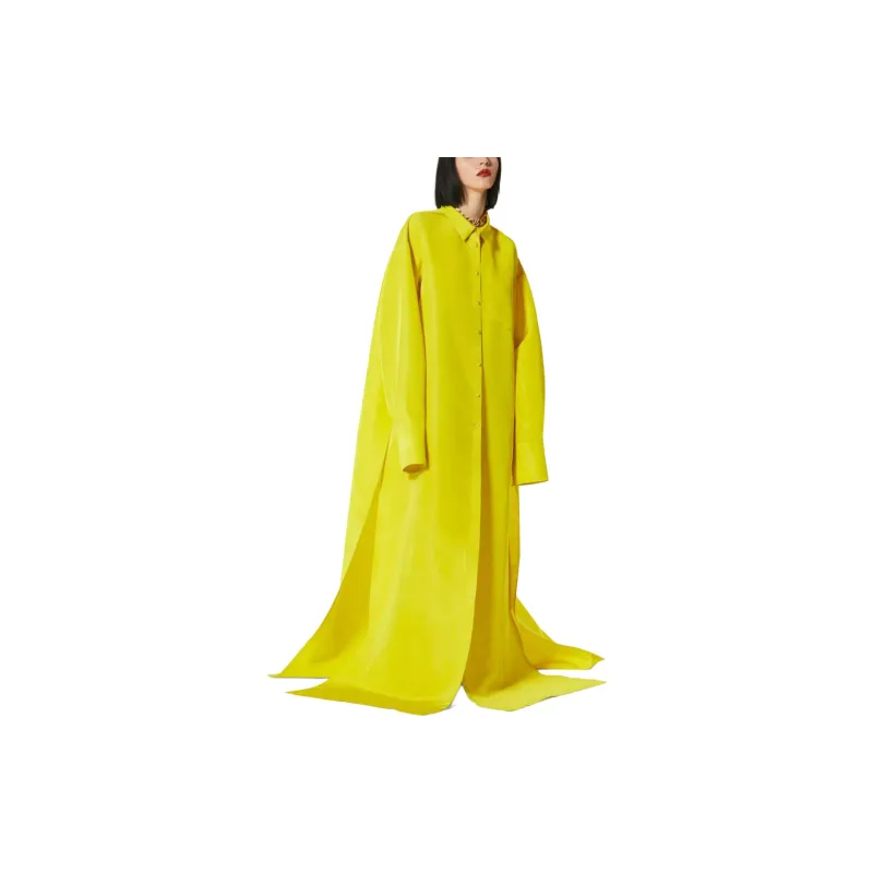 Valentino Long-Sleeved Dresses Women's Yellow-1