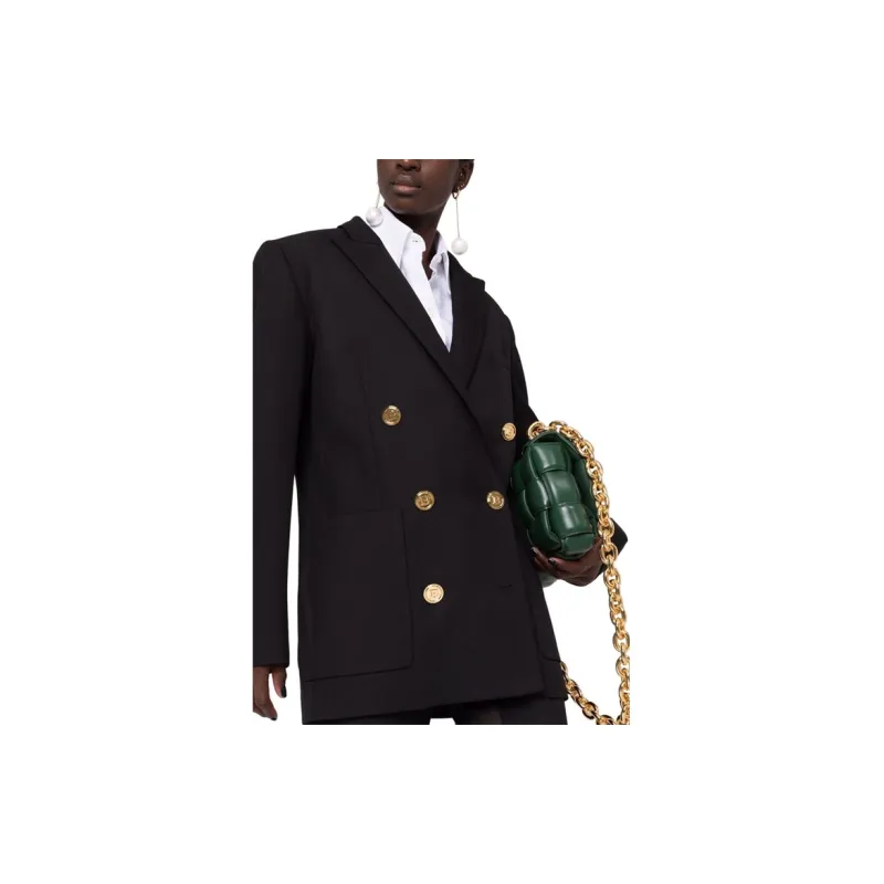 BALMAIN Double-breasted Virgin-wool Blazer-4