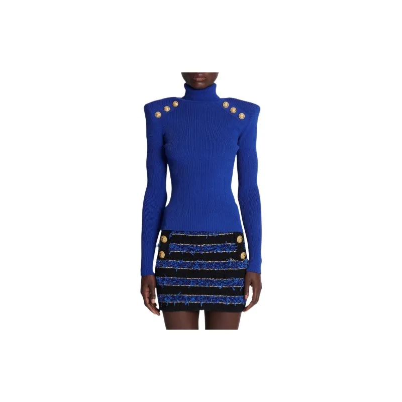 BALMAIN Sweaters Women's Royal Blue-2