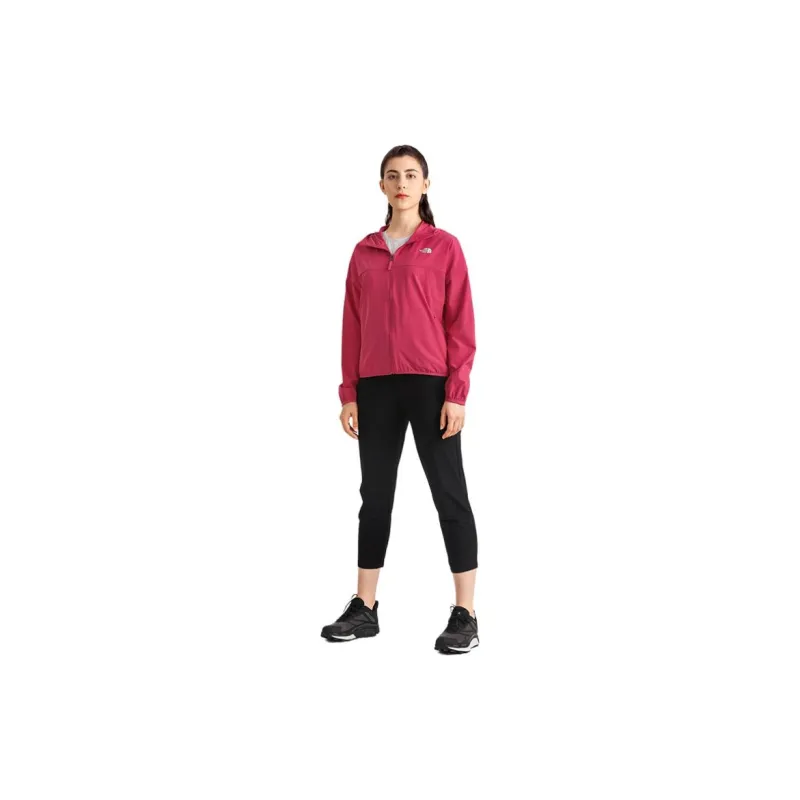 THE NORTH FACE Breathable, Waterproof, And UV Protection Sun Protection Clothing Women's Rose Red-6