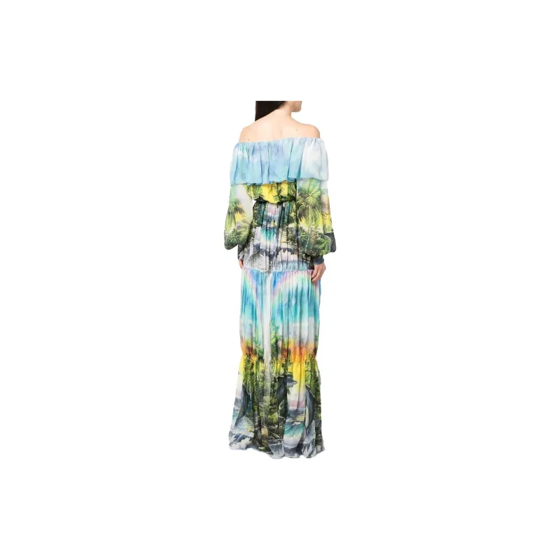 PHILIPP PLEIN Long Sleeved Dresses Women's Blue-2