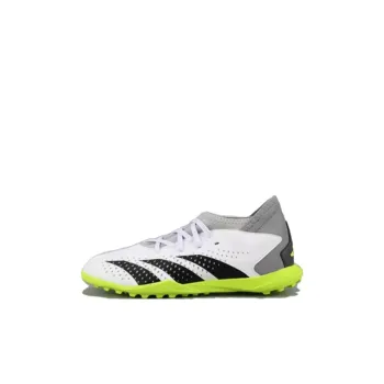 Adidas PREDATOR ACCURACY.3 Slip Resistant Cushioning Breathable Low Top Kids' Soccer Shoes White Green Kids'