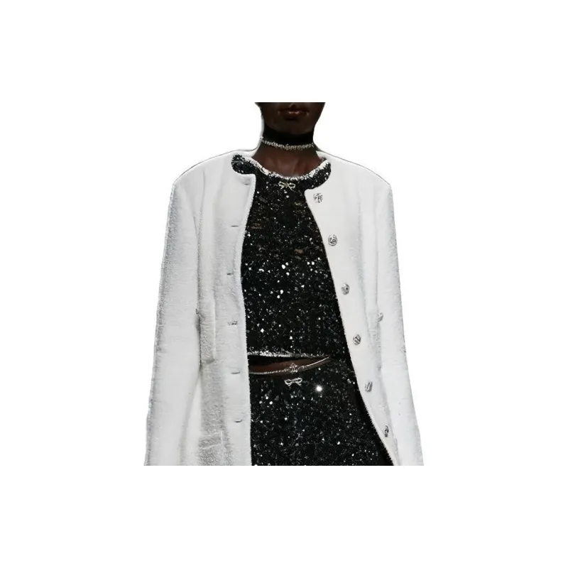 CHANEL Jackets Women's White-4