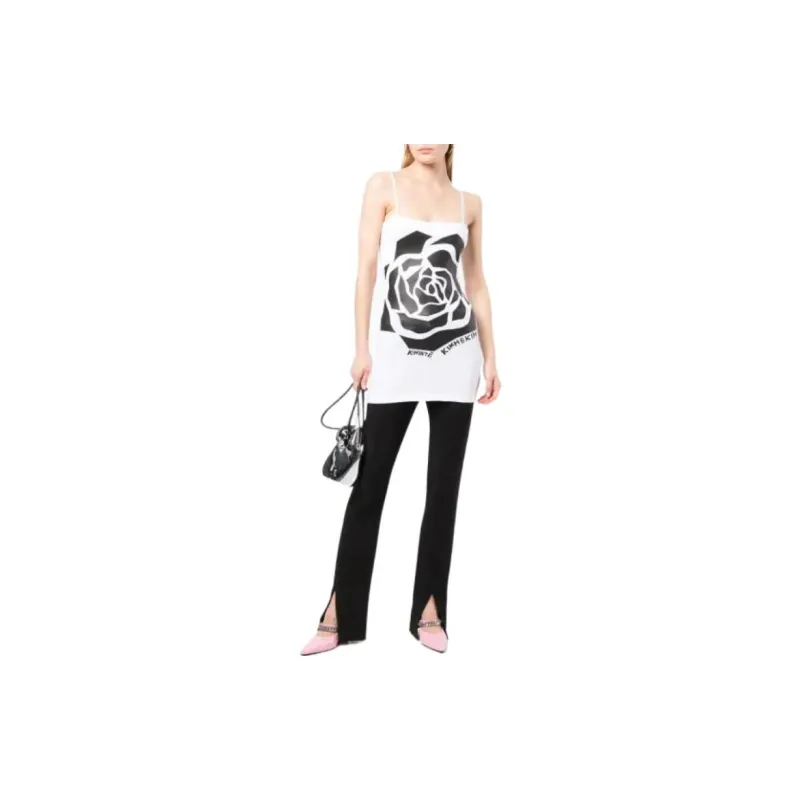 KIMHEKIM Sleeveless Dresses Women's White-3
