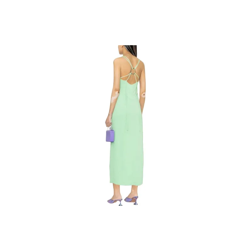 The Attico Strappy Spaghetti Strap Midi Dress-1