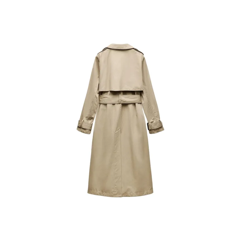 ZARA ZW Series Trench Coat Women's Brown-1