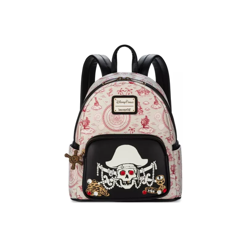 Disney Polyurethane Backpack Mini Women's White Black-0