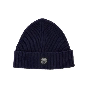 STONE ISLAND Compass Patch Knitted Beanie