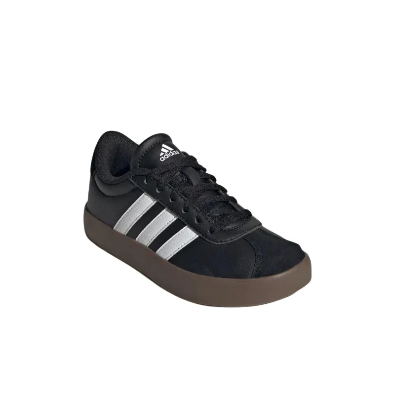 adidas VL Court 3.0 K 'Black White Gum'-2