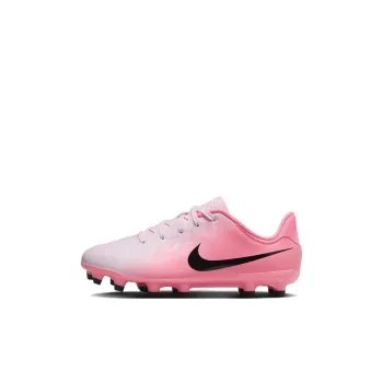 Nike Tiempo Legend 10 Anti Slip Wear Resistant Low Top Kids' Soccer Shoes Pink Black Kids'