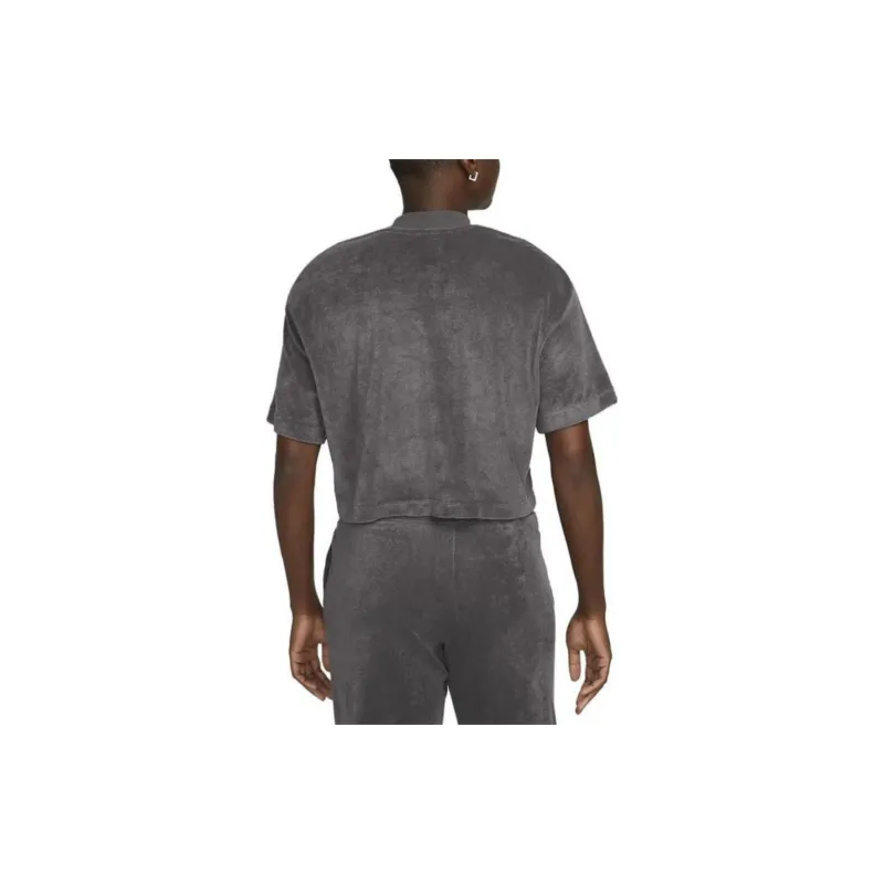Nike Crop Tops Women's Anthracite-4
