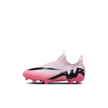 Nike Mercurial Vapor 15 Anti Slip Wear Resistant Low Top Soccer Shoes Pink Black Kids'