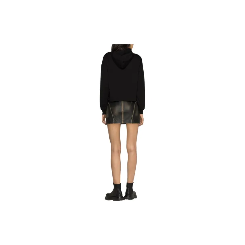 DIESEL Logo Embroidered Long Sleeved Hoodie-1