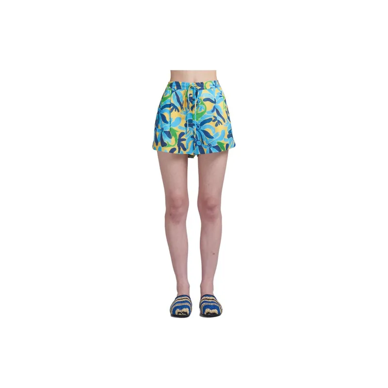 MARNI Abstract Printed Drawstring Shorts-1