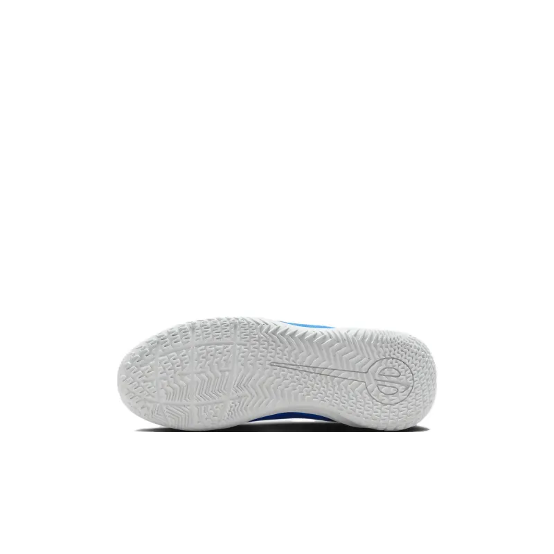 Nike Tiempo Legend 10 Club Anti Slip Wear Resistant Low Top Kids' Soccer Shoes Blue White Kids'-4