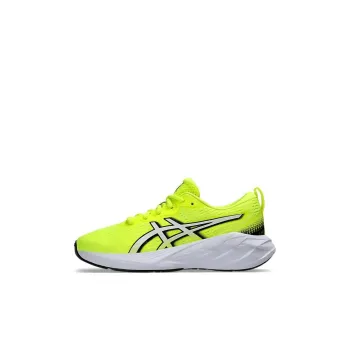 Asics Novablast 4 Slip Resistant, Abrasion Resistant, Rebound Resistant Low Top Kids' Running Shoes White Yellow Kids'