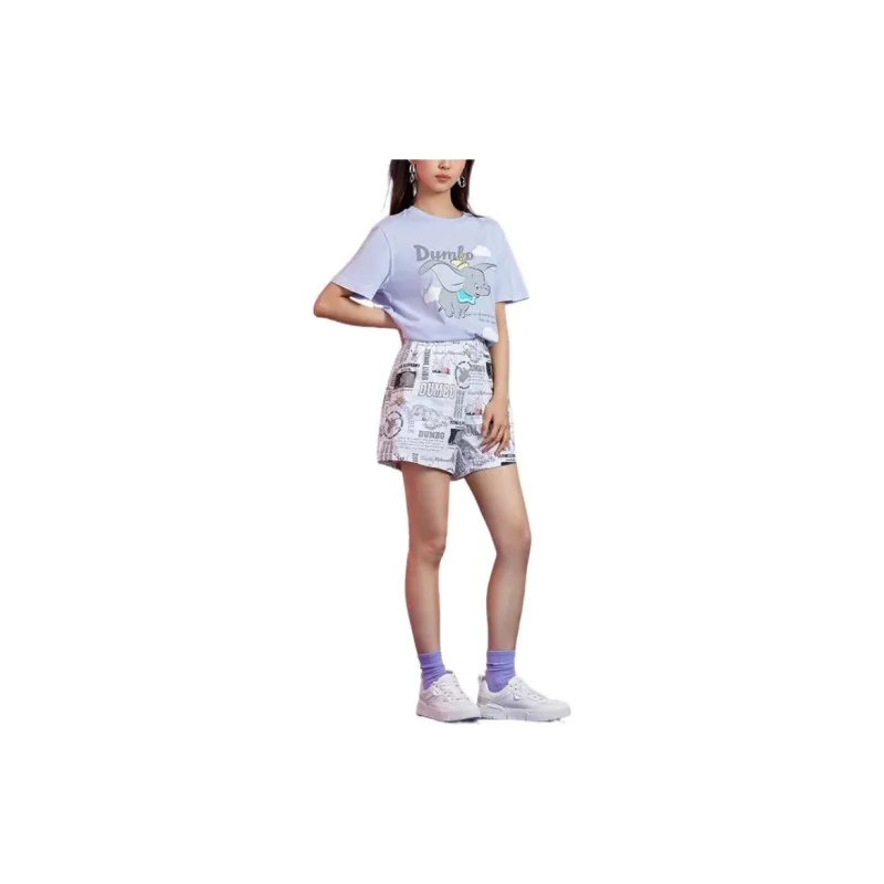 LiNing x Disney Casual Shorts Women's White-2