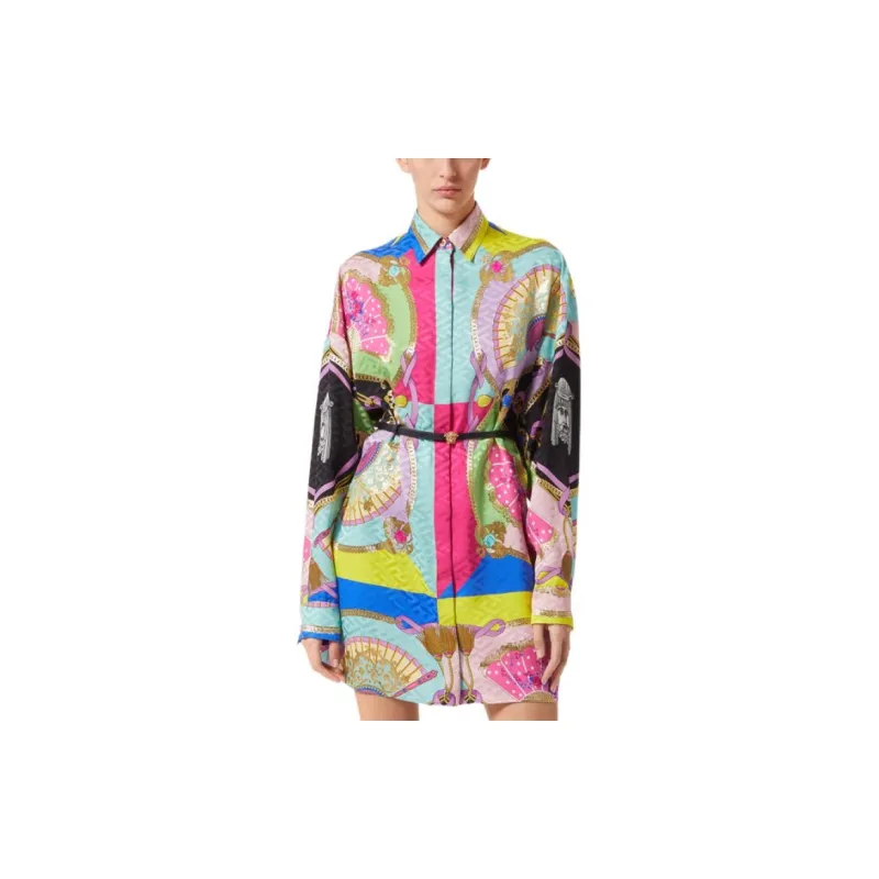 VERSACE Long-Sleeved Dresses Women's Multicolor-3