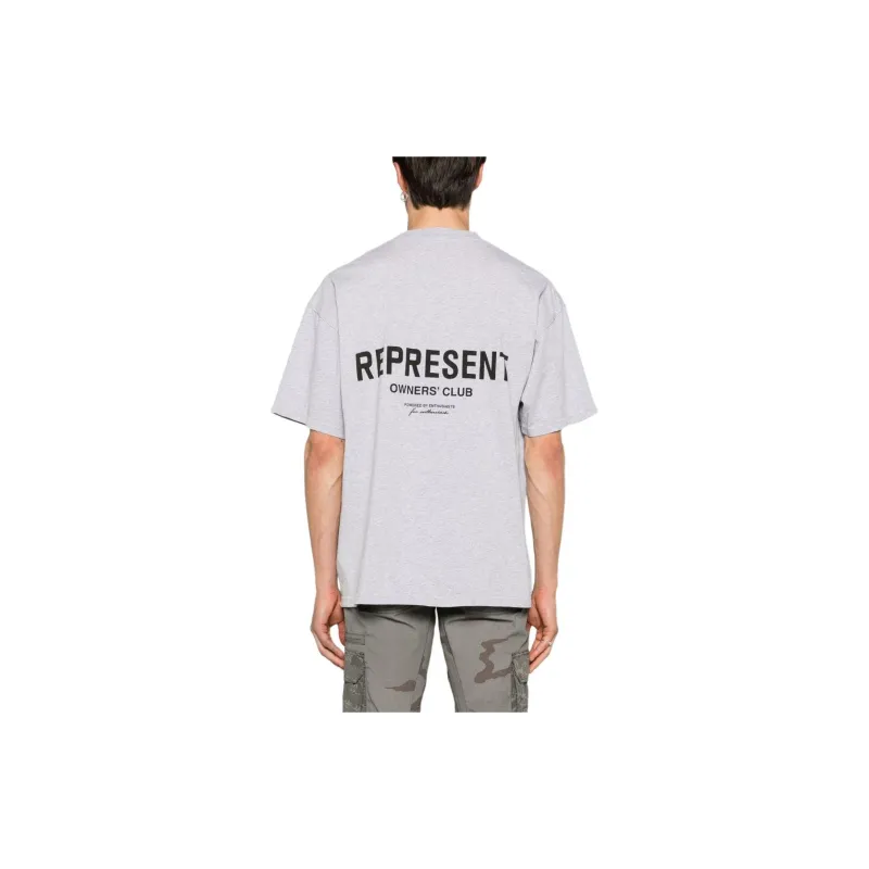 REPRESENT Owners Club Logo Printed Crewneck T Shirt-4