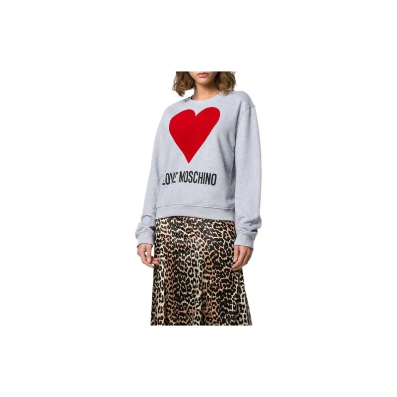 LOVE MOSCHINO Sweatshirts Women's Gray-3