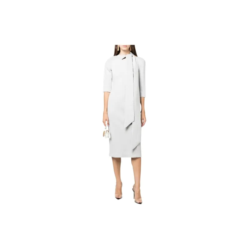 GIORGIO ARMANI Long Sleeved Dresses Women's White-1