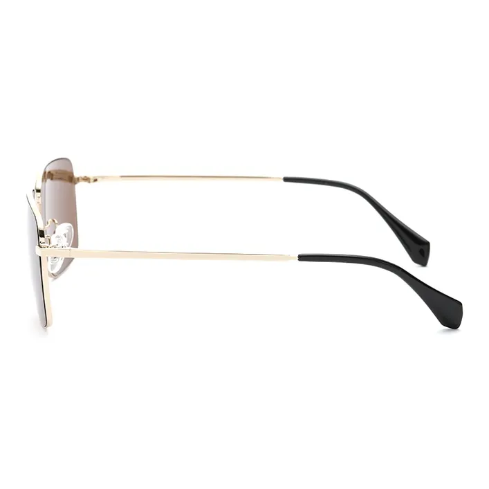 OYEA Stainless Steel Irregular Shape Sunglasses Men's-2