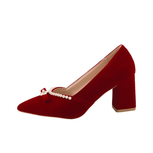 Flore High Heels Women's Burgundy