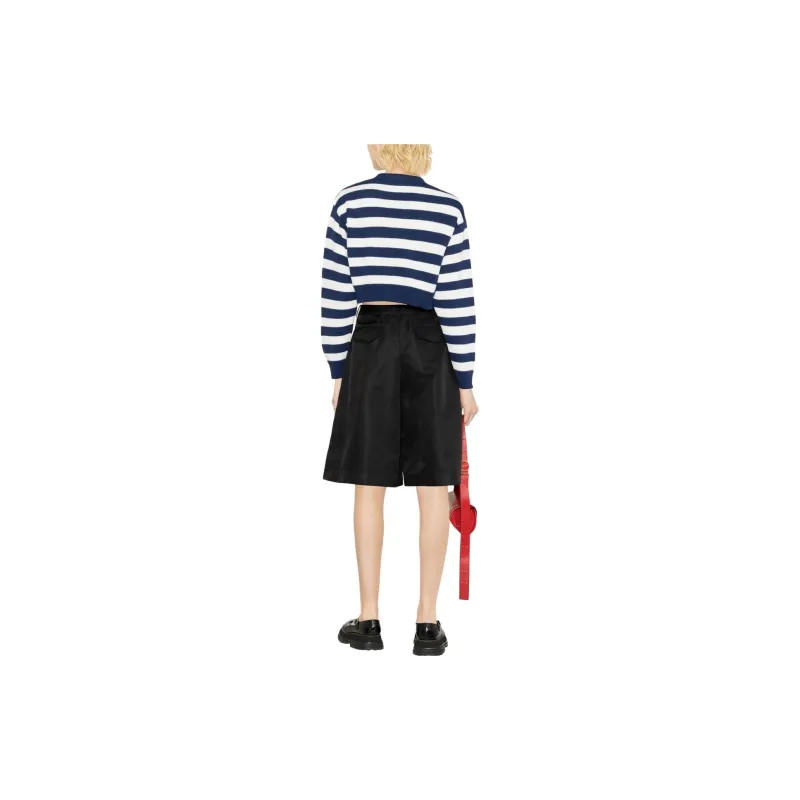 KENZO Striped V Neck Knitted Cardigan-2