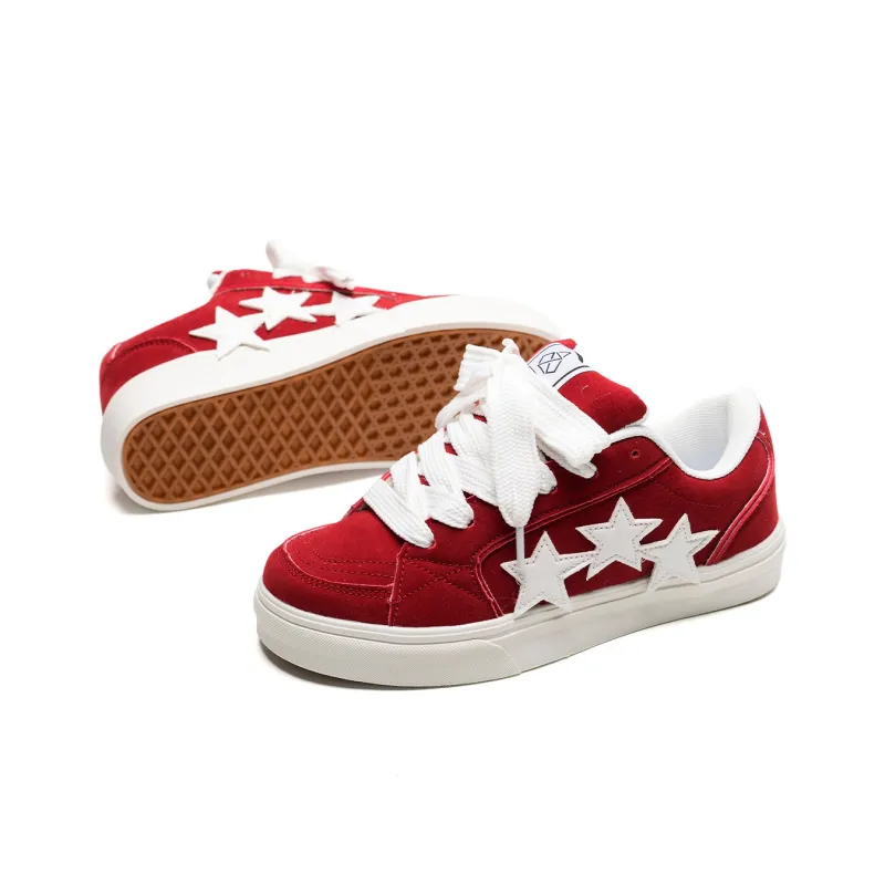 Z.SUO Height Increasing Coverage Low Top Skateboard Shoes Unisex Red Box Included-4