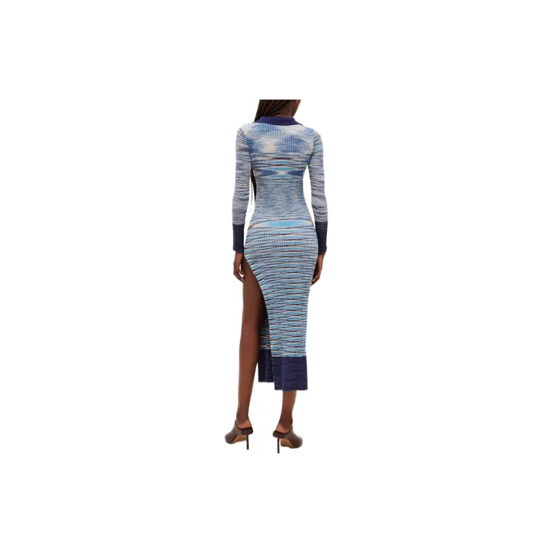 Jacquemus Long-Sleeved Dresses Women's Light Blue-3