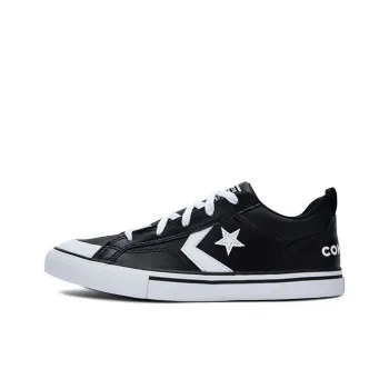 Converse Wear-Resistant Low-Top Kids' Skateboarding Shoes Black Teenagers