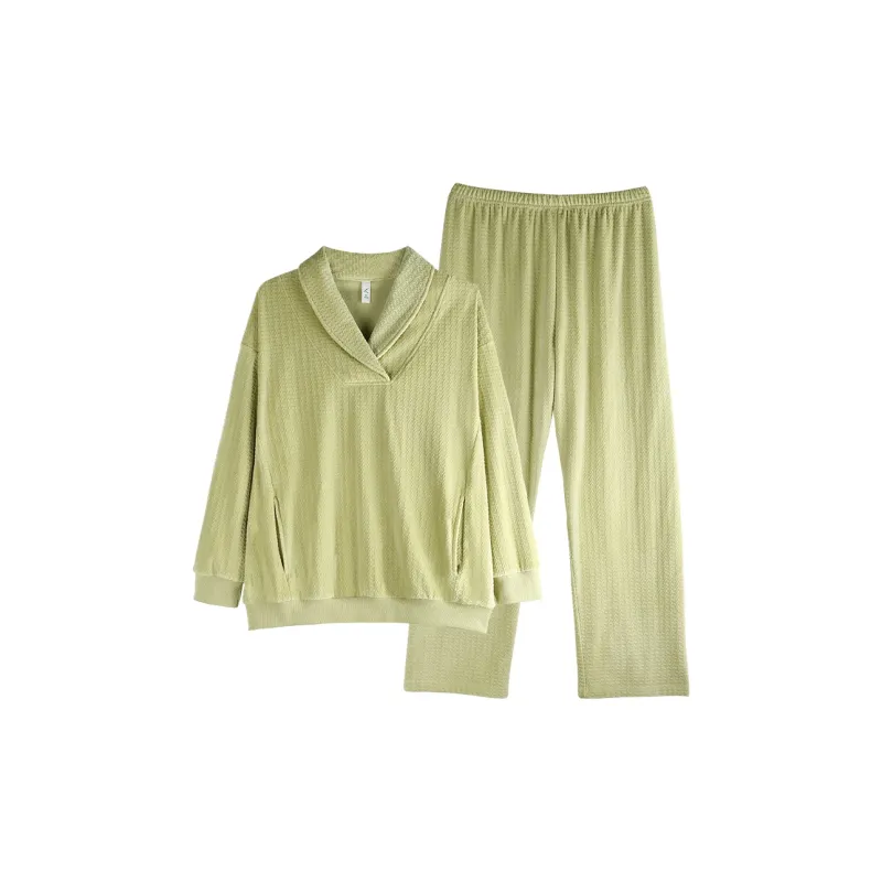 Xuan Liang Pajama Set Women's Coconut Milk Green-0