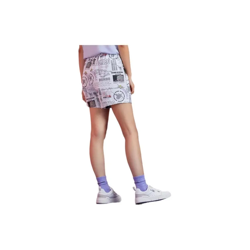 LiNing x Disney Casual Shorts Women's White-3