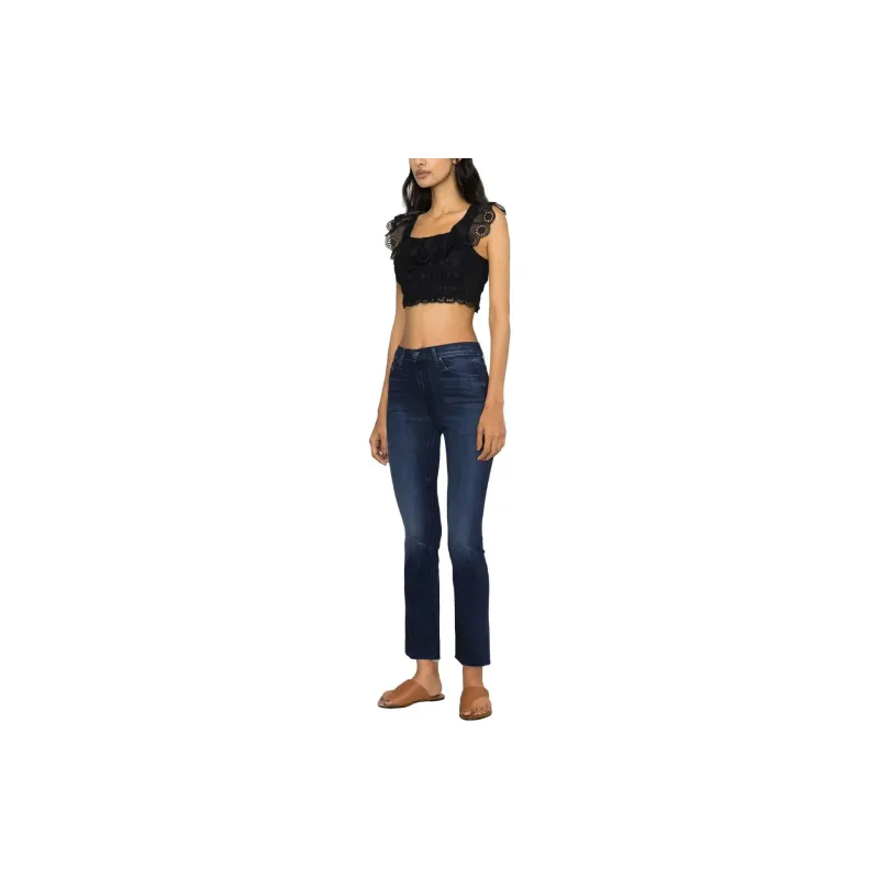 MOTHER The Insider Cropped Jeans-2