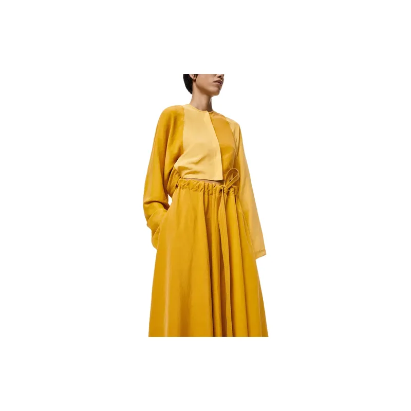LOEWE Long Sleeved Dresses Women's Yellow-3