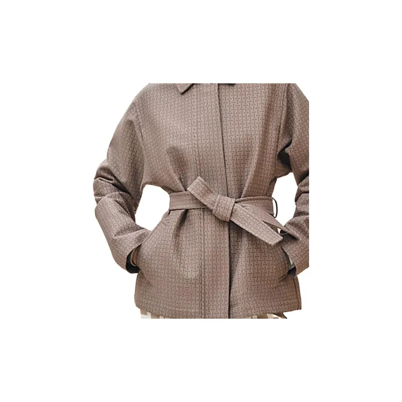 HERMES Coats Women's Elephant Gray-6