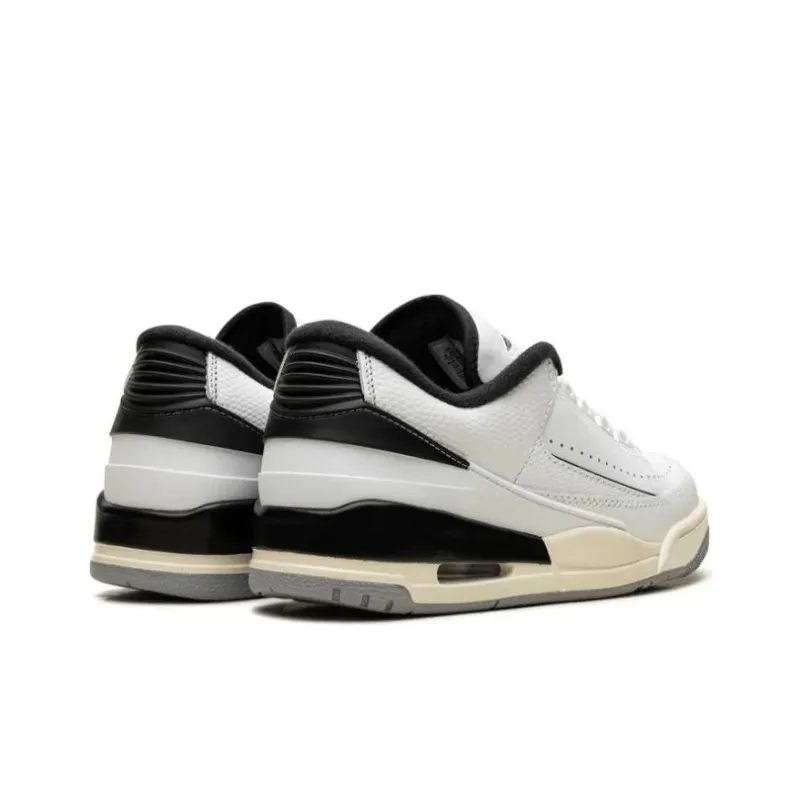 Jordan AIR JORDAN 2/3 Slip Resistant Cushioning Abrasion Resistant Low Top Children's Basketball Shoes White Teenagers-3