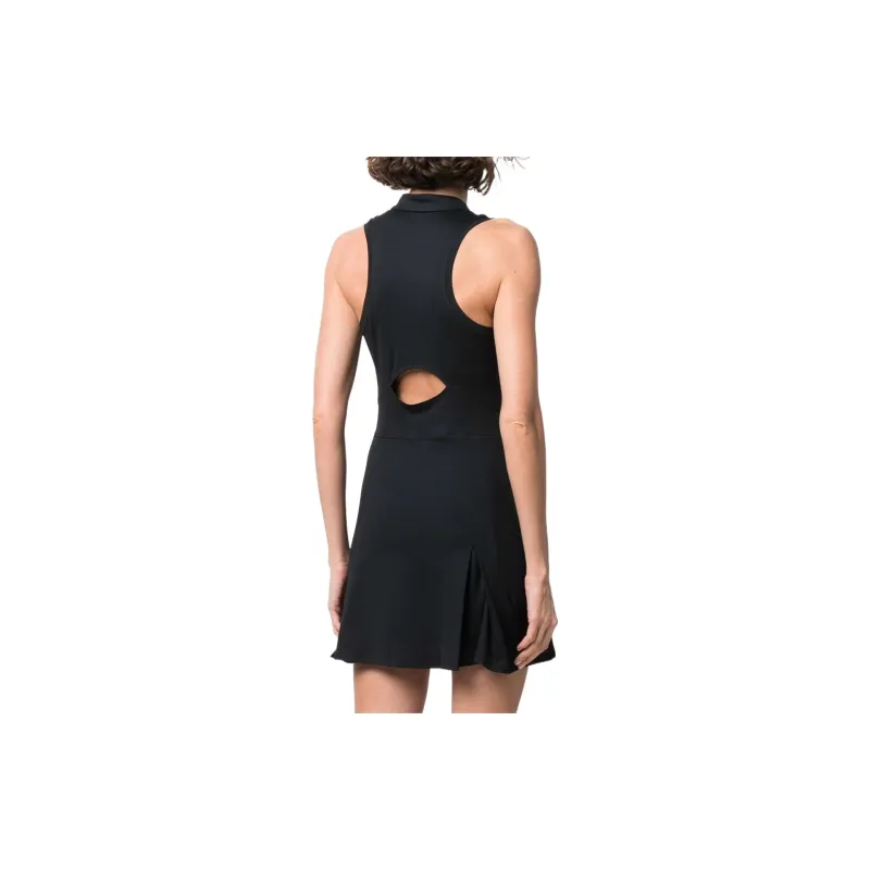 Nike Women's Court Dri FIT Victory Tennis Dress Black/White-2