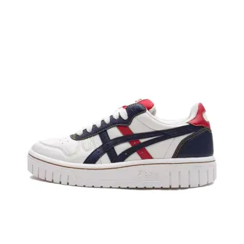 Asics Court MZ Anti-Slip And Wear-Resistant Lightweight Low-Top Kids' Skateboarding Shoes White Black Teenagers