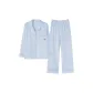 Light Cyan Teapot-[Lapel Couple Pajamas for Women]