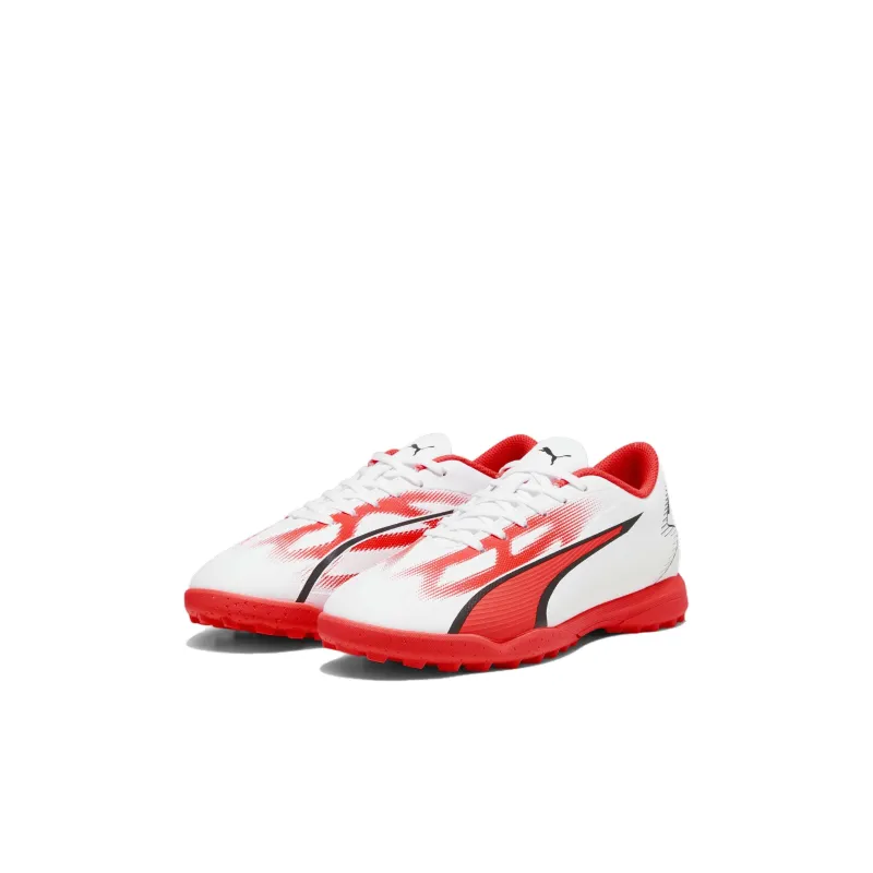 PUMA Ultra Play Balance Low Top Kids' Soccer Shoes White Red Black Kids'-2